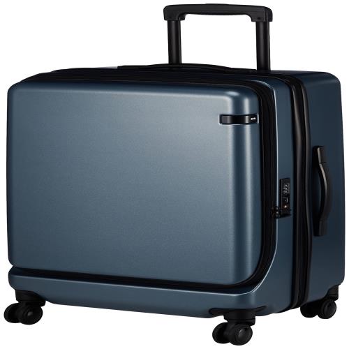 エース トーキョー スーツケース キャリーケース キャリーバッグ 大型 大容量 ｌサイズ 5泊6日 6泊7日 64L/71L(拡張時) フロントオープン 容量拡張機能 双輪キャスター 4.1kg コーナーストーン2-Z No.06864 65 cm ブルーグレー