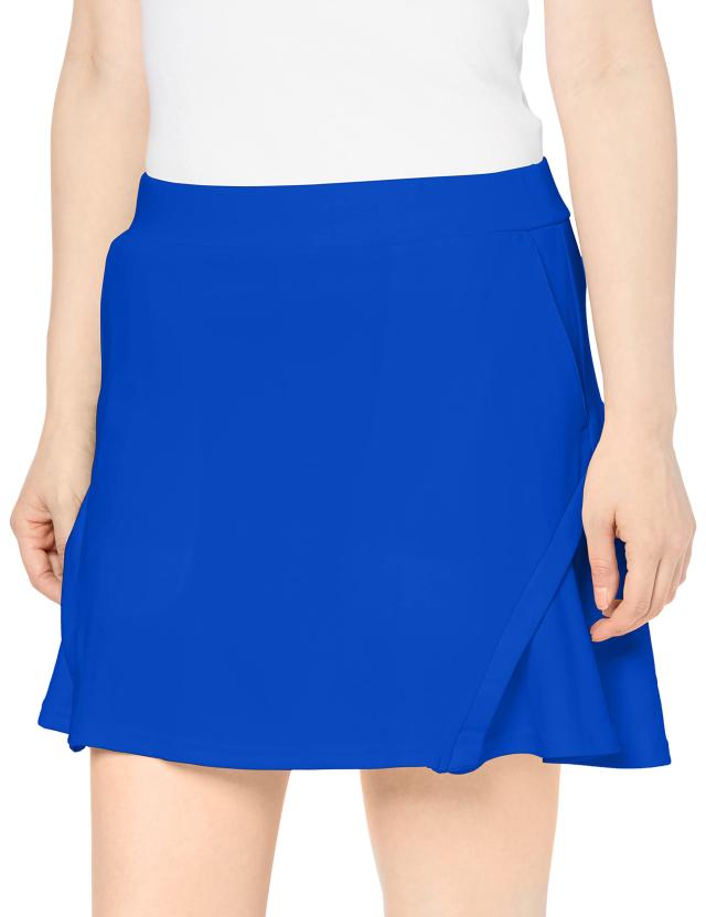 ブルー XSサイズ00 ジャックバニー スカート ゴルフウェア レディース ジャックバニー JB Backロゴ☆配色スカート【7000円均一
