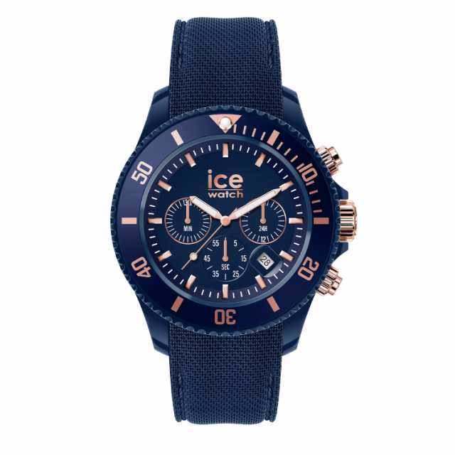 正規代理店 Ice watch アイスウォッチ 時計 クロノグラフ メンズ 020621 アイス クロノ ICE chrono ダーク ブルー ローズ ゴールド ラー