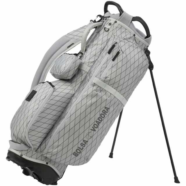 MIZUNO(ミズノ) ゴルフ キャディバッグ BOLSA ボルサヴォアドーラ スタンド メンズ 約2.5kg 軽量 9.5型(76cm) 47インチ対応 5分割 シルバ