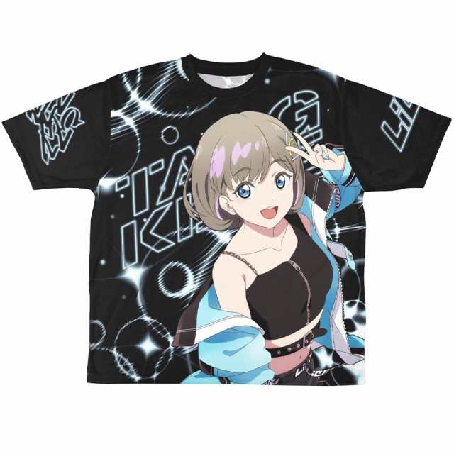 二次元コスパ ラブライブ！スーパースター!! 描き下ろし 唐 可可 両面フルグラフィックTシャツ Lサイズ