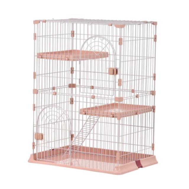 ピンク 4段キャットケージ Amazon.co.jp: Simpolu 猫 ケージ キャットケージ 2段 シンプル