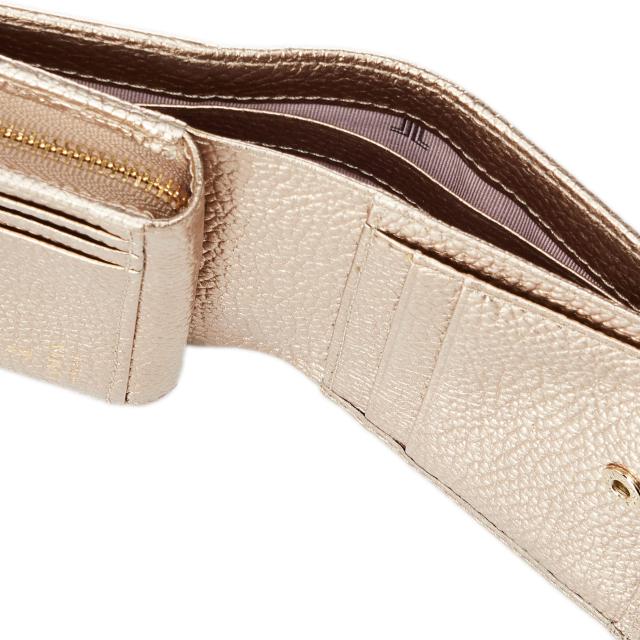 ランバンコレクション　ラブレーパース　二つ折り財布　シャンパンゴールド ランバンコレクション 二つ折り財布 ラブレーパース 65-6800