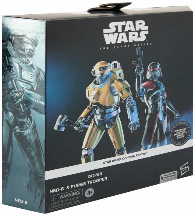 限定 ハズブロ(HASBRO) STAR WARS スター・ウォーズ ブラックシリーズ NED-B  パージ・トルーパー, スター・ウォーズ:オビ=ワン・ケノービ 6インチ (15 cm) サイズ アクションフィギュア カーボナイズド 2体セット 対象年齢4才以上 F7012  クリスマスおもちゃ、クリスマスギフの通販は