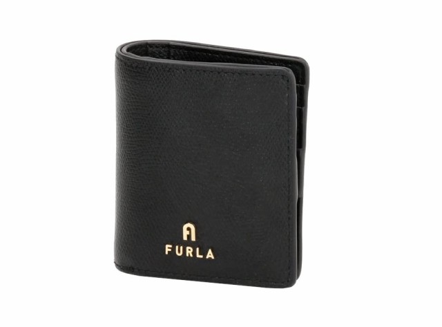 フルラ 財布 CAMELIA S COMPACT WALLET BIFOLD レディース ブラック