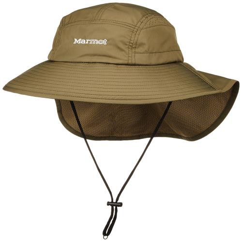 マーモット ハット タフタネックカバーハット/taffeta neck cover hat TSSUB206 カーキの通販は