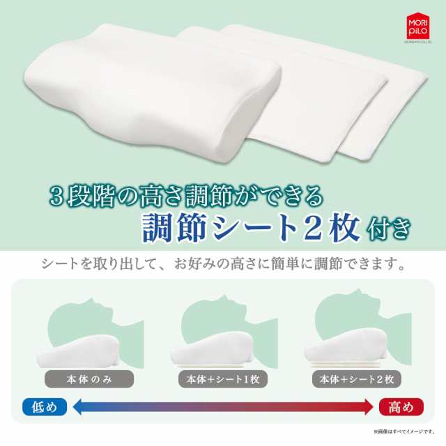 MORIPiLO モリシタ 枕 首が痛くならない 横向き寝対応 (低反発 MORIPiLO モリシタ 枕 首が痛くならない 横向き寝対応 (低反発