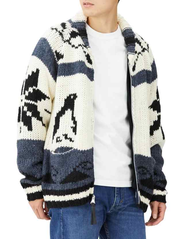 ヒューストン カーディガン COWICHAN KNIT CARDIGAN(PENGUIN) Blue