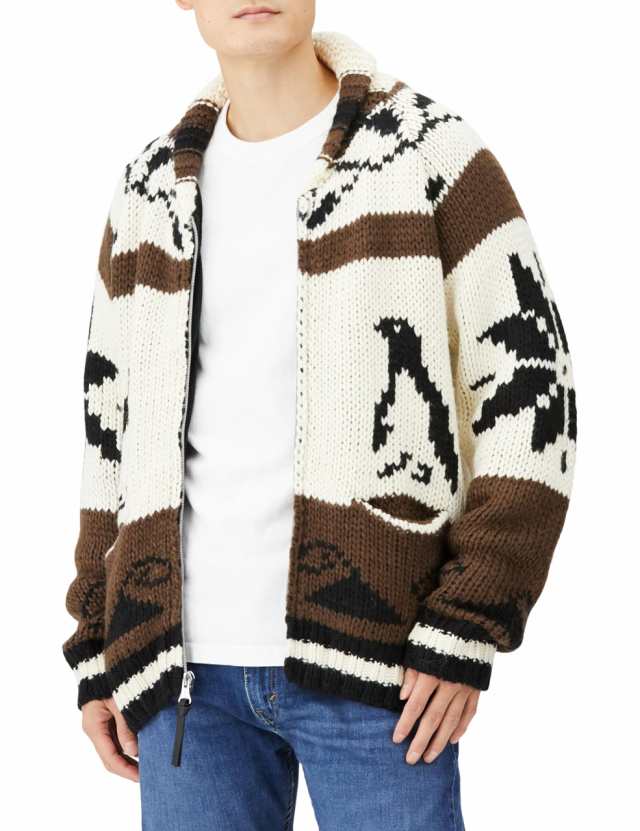 ヒューストン カーディガン COWICHAN KNIT CARDIGAN(PENGUIN) Brown