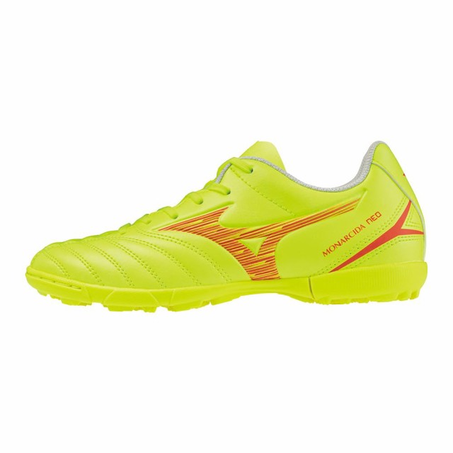 ミズノ サッカーシューズ モナルシーダ NEO 3 SELECT Jr. AS キッズ フットボール 軽量 イエロー×レッド 21.0 cm 3E