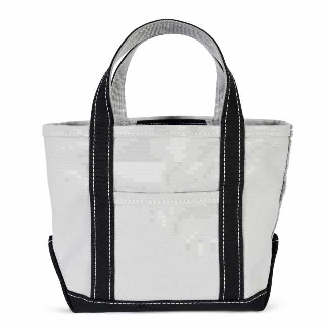 岩舟帆布 トートバッグ キャンバス バッグ レディース 小さめ 国産 帆布 日本製 Ship and Rock Basic Tote (ブラック×グレー)