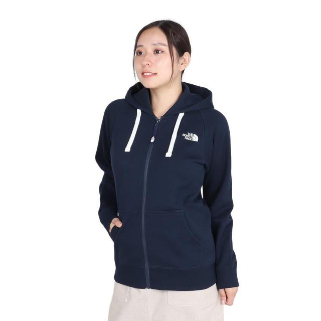 ザノースフェイス パーカー リアビューフルジップフーディ レディース オーガニックコットン アーバンネイビー M