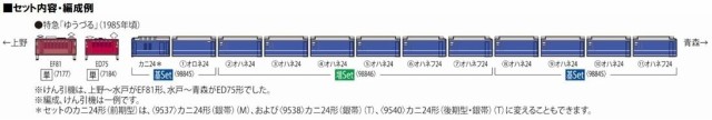 TOMIX Nゲージ 国鉄 24系24形 ゆうづる 増結セット 98846 鉄道模型 客車