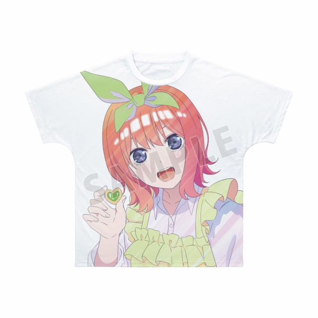 映画五等分の花嫁 描き下ろしイラスト 中野四葉 制服エプロンver. Ani Art clear label フルグラフィックTシャツ ユニセックス XLサイズ