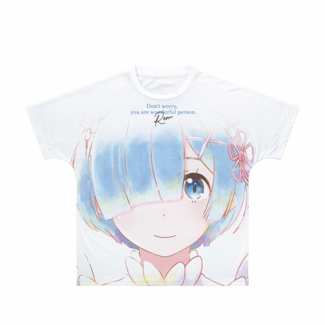 Re ゼロから始める異世界生活 レム Ani Art aqua label フルグラフィックTシャツ ユニセックス XXLサイズ