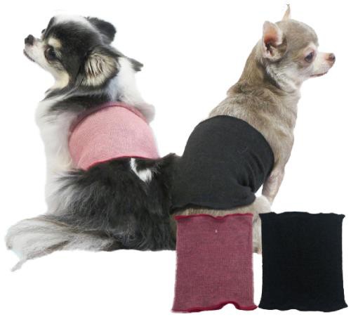 クークチュール ＴＨＺシルクハラマキ ブラック ＬＬ 202 秋冬 犬服 テラヘルツワン・シルク腹巻 シルク混率50% 伸びが良く履かせやすいの通販は