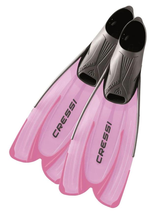 CRESSI スノーケリング スイム フルフット フィン  AGUA  ロングブレード 軽量 フットポケット上にブレード ピンク 35/36 (21.5~22.5cm) CA206435 の通販は
