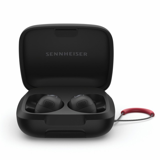 ゼンハイザー Sennheiser ワイヤレスイヤホン MOMENTUM Sport ブラック 高性能ドライバー 24時間再生 ハイブリッドアダプティブノイズキ