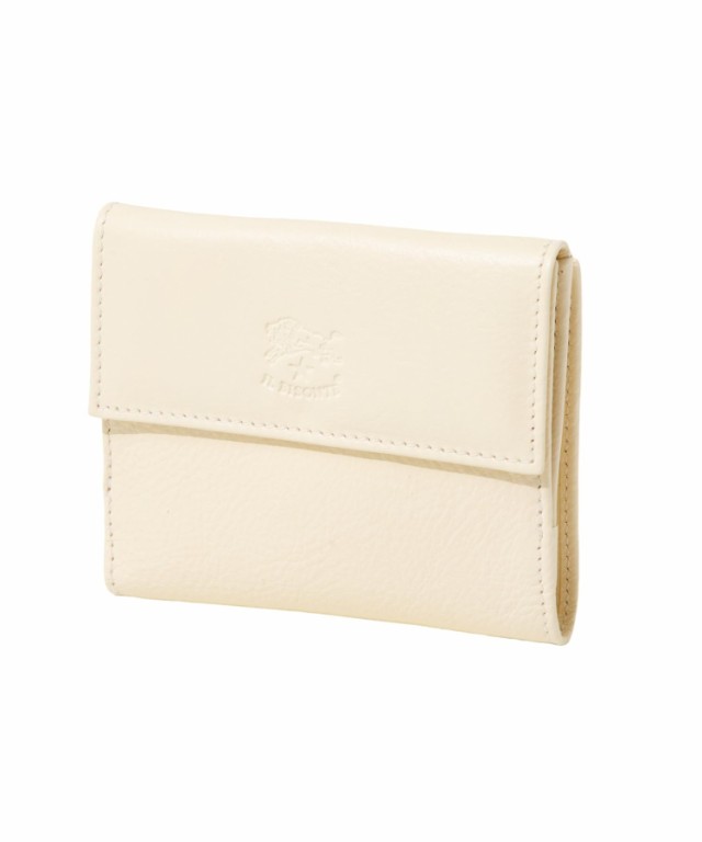 イル ビゾンテ 二つ折り財布 SMW044 PV0001 MEDIUM WALLET LIRA BIANCO LATTE