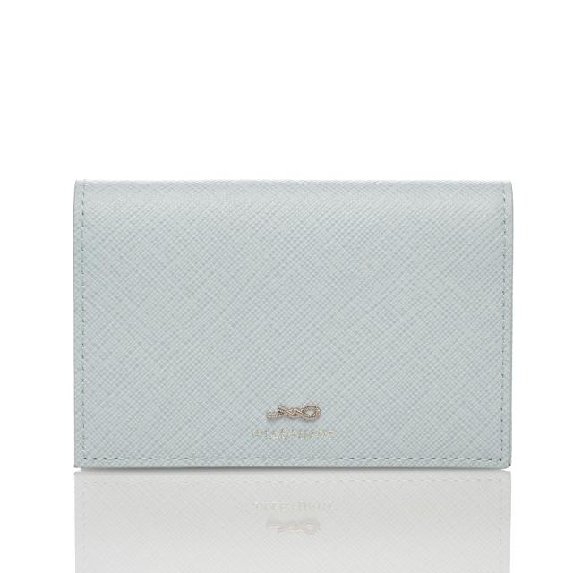 ジル スチュアート 名刺入れ グローリア 牛革 サフィアーノ革 ラメ入り カードケース シンプル コンパクト スリム レディース おしゃれ 大人可愛い JSLW3AM1 アイスブルー