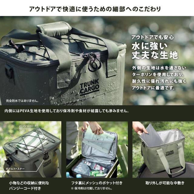 リス(Risu) クーラーボックス トランクカーゴ ソフトクーラー モスグレー Amazon.co.jp: リス(RISU) ソフトクーラー クーラーボックス