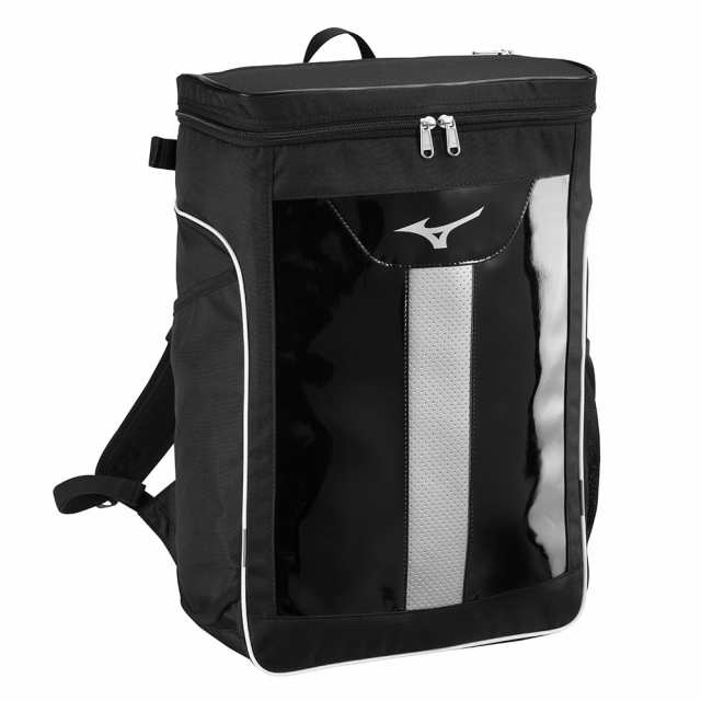 ミズノ 野球 ソフトボール バッグ バックパックJr. 28L 中高学年向け 24SSカラー 1FJDB852 ブラック×シルバーの通販は