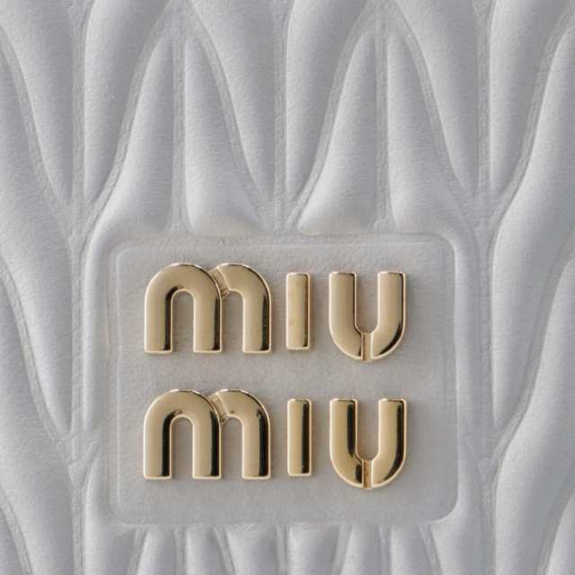 ミュウミュウ MIU MIU iPhoneケース レザー マテラッセ iPhone13Pro