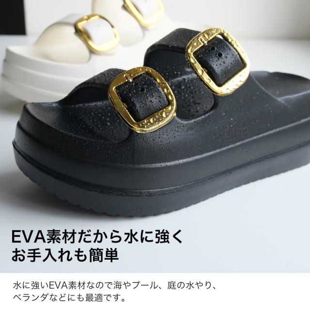 サンダル 痛くない ダブルベルト EVAサンダル 軽量 リカバリーサンダル シャワーサンダル 厚底 歩きやすい レディース 履きやすい コンフォート ローヒール トラベル 旅行 アウトドア テレワーク 夏新作 送料無料 CN128 アミアミ あみあみ amiami スポーツサンダル