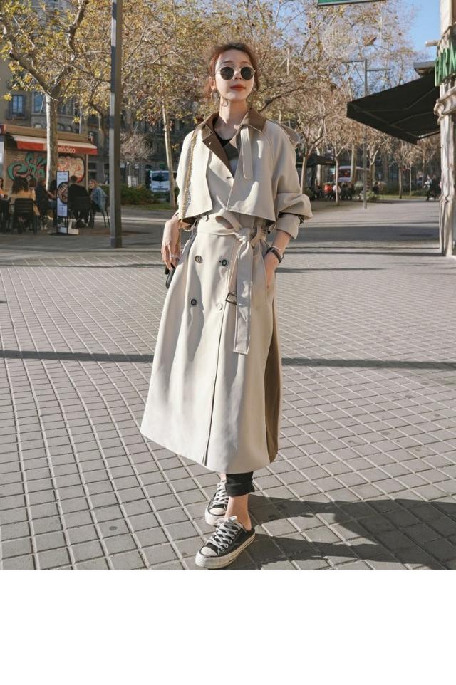 春新作 トレンチコート レディース ロング ロングトレンチコート スプリングコート 春 コート 秋 冬 春秋 レディースコート カジュアル の通販はau Pay マーケット Viento ヴィエント