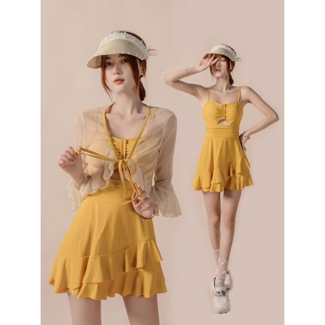 ワンピース 水着 韓国 水着 体型カバー 水着 ワンピース 40代 水着 ワンピース 体型カバー オールインワン 水着大きいサイズ 体型カバー レディース 水着 大きいサイズ ワンピース ぽっちゃり 水着2点セット ガーリー キュート ブラウス付きの通販は 5,442円