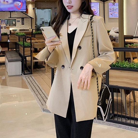 アウター ジャケット 袖デザイン レディース 3色 ロング丈 長袖 コート ブレザー ２way 春 秋 ゆったり バイカラー 大きいサイズ 大きめ S М L XL 体型カバー 細見え ワイド 着痩せ 20代 30代 40代 無地 シンプル カジュアル きれいめ 上品 エレガント オシャレ オシャレの通販は