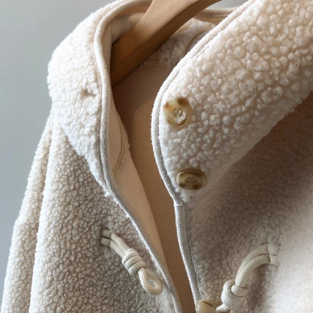 アウター ボア ダッフル コート 2色 もこもこ ふわふわ レディース