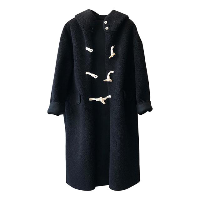 アウター ボア ダッフル コート 2色 もこもこ ふわふわ レディース