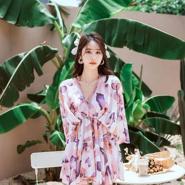 水着 ビキニ 2点セット トップス 羽織 ガウン レディース レース