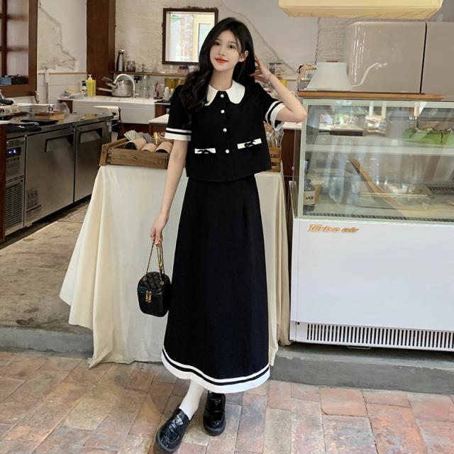 セットアップ レディース 2点セット 上下セット スーツ 半袖ジャケット 襟付き ボタン ポケット パフスリーブ ロングスカート セミフレア 大人可愛い きれいめ 上品 おしゃれ お洒落 キュート ガーリー ラブリー フェミニン エレガント レトロ 存在感 抜け感 こなれ感 M L XLの通販は 4,752円