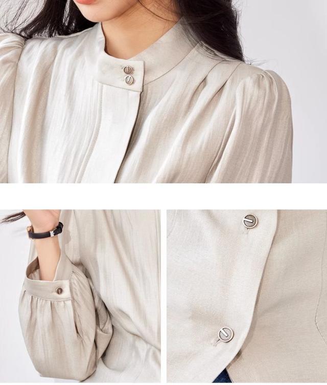 トップス レディース 長袖シャツ 羽織り シャツジャケット 薄手 長袖