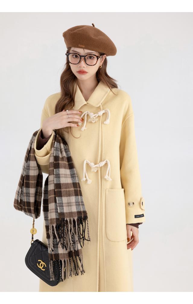 アウター レディース コート ダッフルコート 襟付き ポケット 前開き I