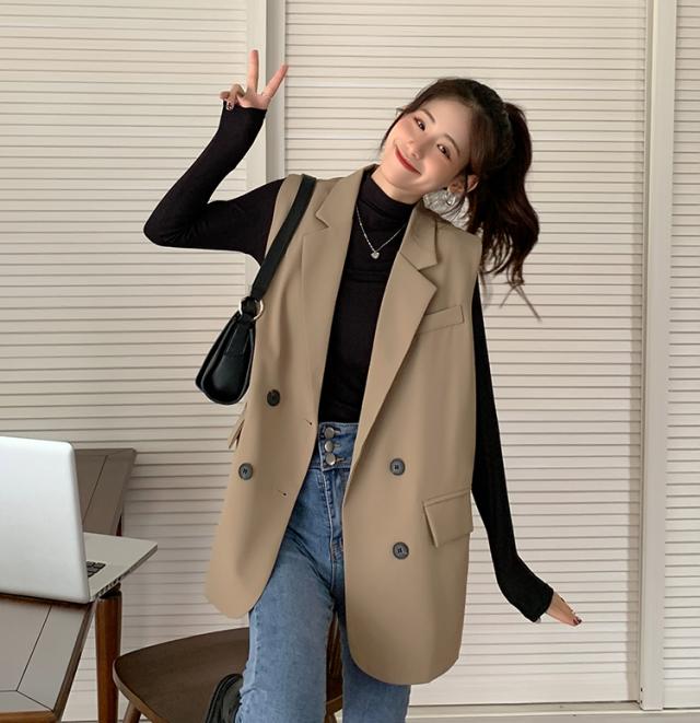 トップス アウター レディース ジレ ベスト ノースリーブ