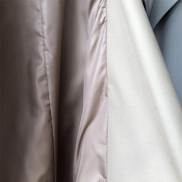 アウター レディース トレンチコート ロング丈 長袖 袖あり ダブル 襟