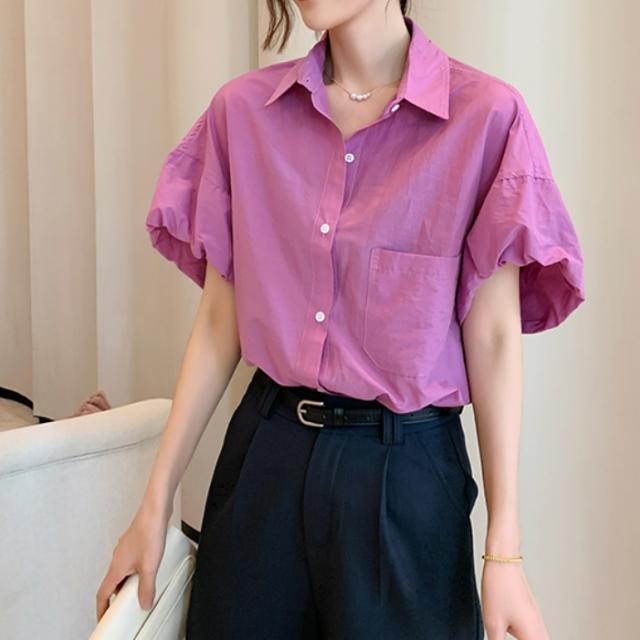 トップス シャツ ブラウス 袖あり 半袖 襟付き かわいい 大人可愛い きれいめ シンプル カジュアル 大人 上品 おしゃれ お洒落 かっこいい レトロ アジアン エスニック エキゾチック 大人可愛い 大人女子 こなれ感 ラフ キュート ガーリー ルーズ 個性的 クール モード系