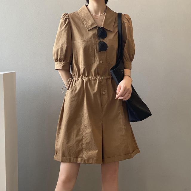 ジャンプスーツ オールインワン 半袖 袖あり パンツスタイル 夏 春 秋 かわいい 大人可愛い きれいめ シンプル カジュアル 大人 上品 おしゃれ お洒落 かっこいい レトロ アジアン エスニック エキゾチック 大人可愛い 大人女子 こなれ感 ラフ キュート ガーリー ルーズ