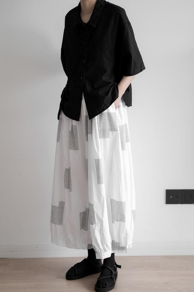 ボトムス ゆったり 大きめ ワイドレッグ デザイン 春 夏 秋 冬 オール