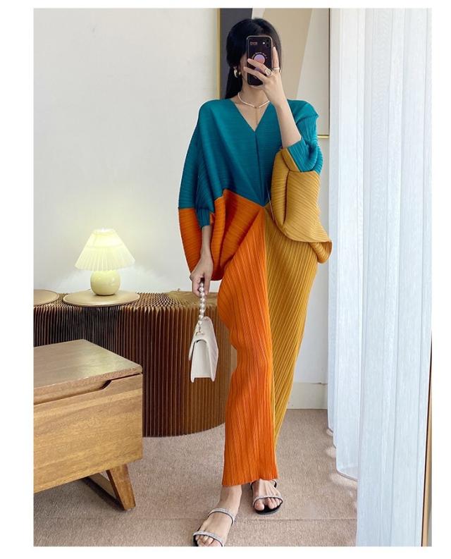 ロングドレス ワンピース ドレス プルオーバー ロング ロング丈 長袖 V