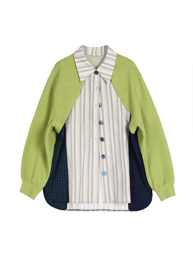 トップス シャツ カラーシャツ クラッシュシャツ デザイン 襟付き ボタン前開き ストライプ 柄 ブラウス かわいい 大人可愛い きれいめ シンプル カジュアル 大人 上品 おしゃれ お洒落 かっこいい レトロ アジアン エスニック エキゾチック 大人可愛い 大人女子 こなれ感 トップス シャツ カラーシャツ クラッシュシャツ デザイン 襟付き