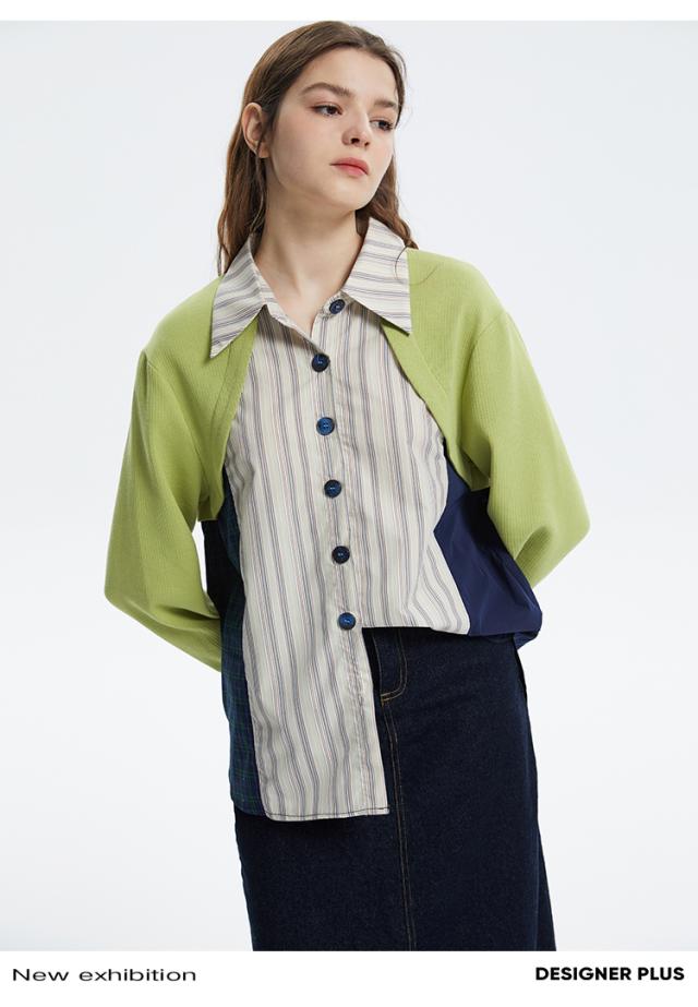 トップス シャツ カラーシャツ クラッシュシャツ デザイン 襟付き