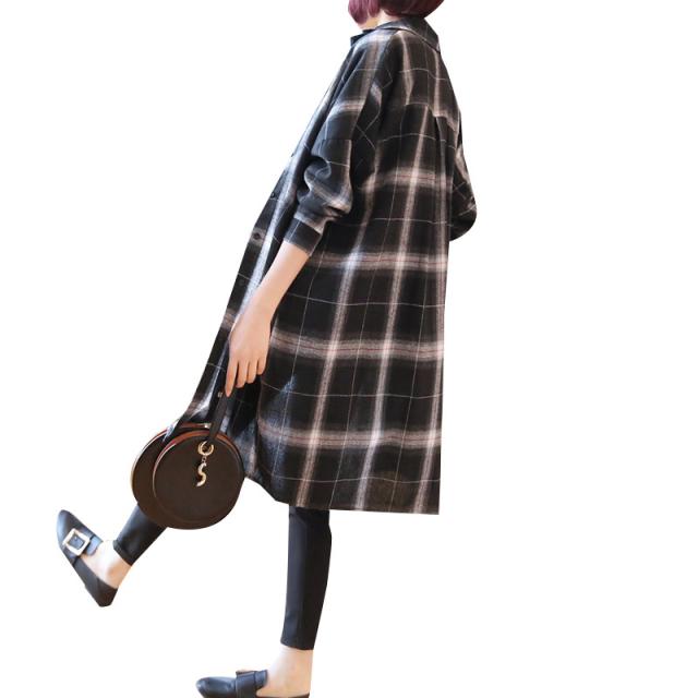 トップス シャツ ミディアム丈 長袖 ストレート 前開き ボタン 綿 かわいい 大人可愛い きれいめ カジュアル 大人 上品 おしゃれ お洒落 レトロ 大人女子 こなれ感 ラフ ラブリー キュート ガーリー ルーズ 個性的 クール モード系 チェック柄 春 秋 20代 30代 40代の通販は