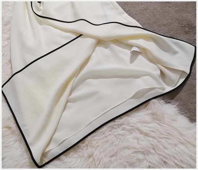 春夏 ノースリーブ ドレス ワンピース ワンピドレス 膝下 ロング丈 袖