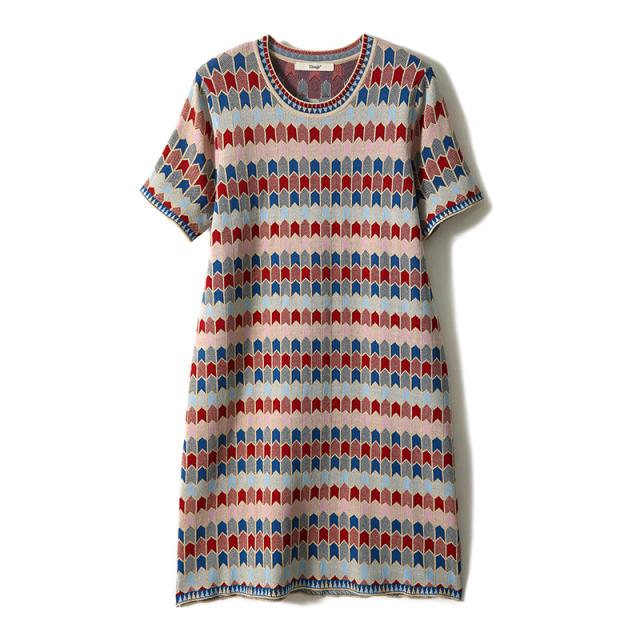 夏 ニット ワンピース ワンピース デート ニットソー プルオーバー