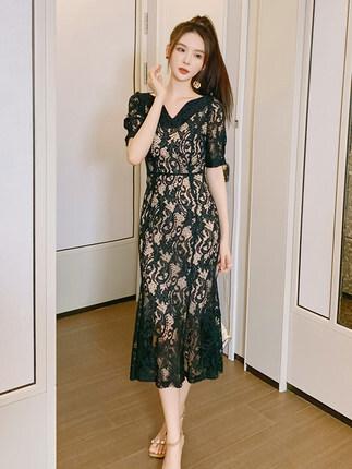 ドレス ワンピース パーティードレス パーティドレス ミモレ丈ドレス キャバ ワンピ マーメイドドレス ミモレ 袖あり 半袖 マーメイド マーメイドライン タイト レース ウエストマーク 切り替えデザイン ファスナー 透け感 シースルー フォーマル エレガント ゴージャス ドレス ワンピース パーティードレス パーティドレス ミモレ丈ドレス