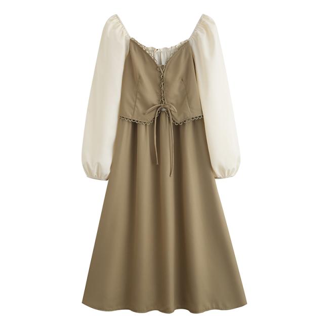 ワンピース シック ヴィンテージ ヴィンテージファッション 袖あり